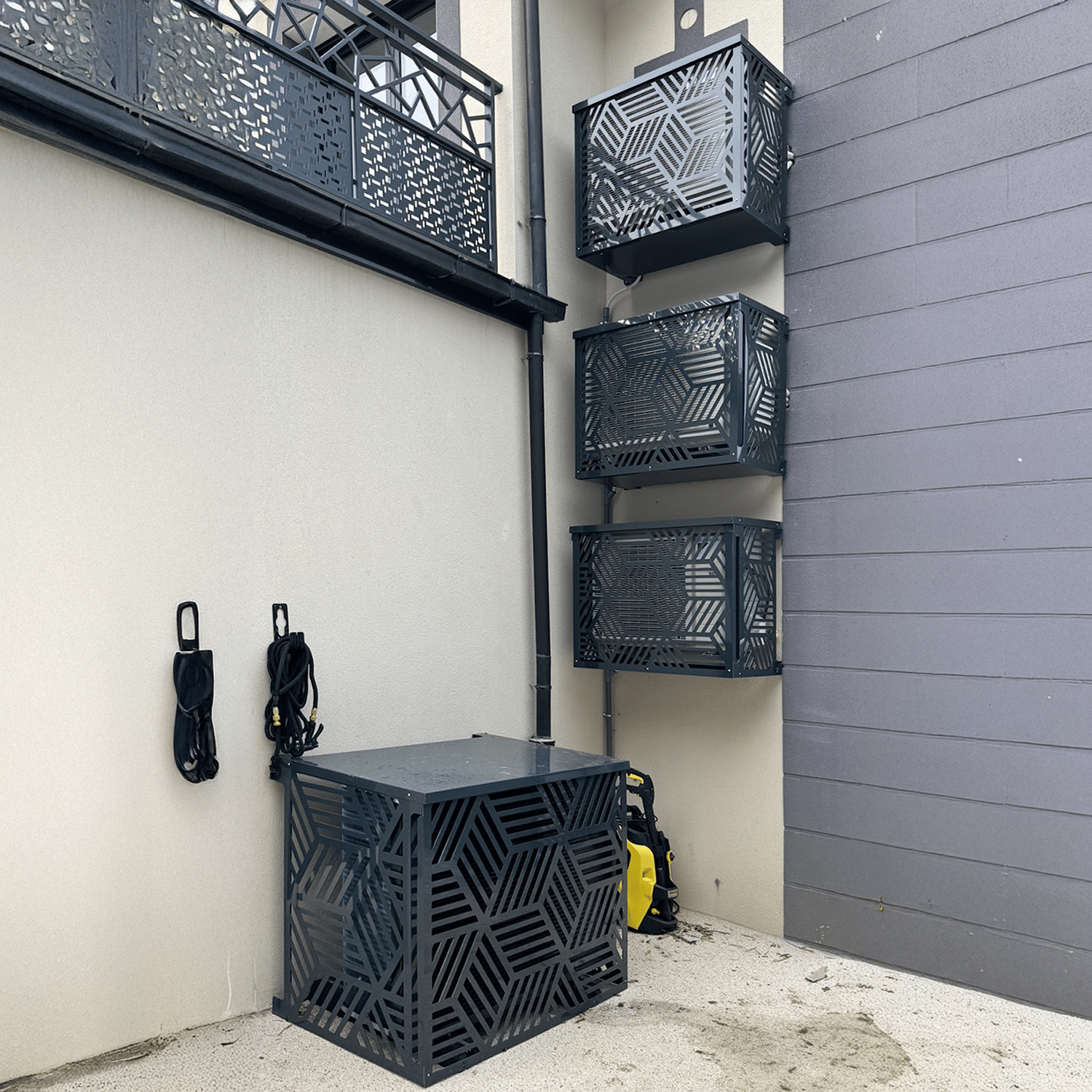 Cache climatiseur en logement collectif